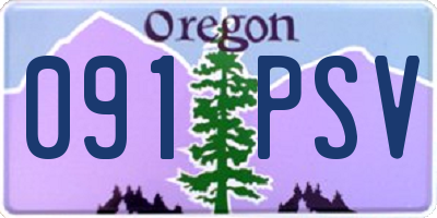OR license plate 091PSV