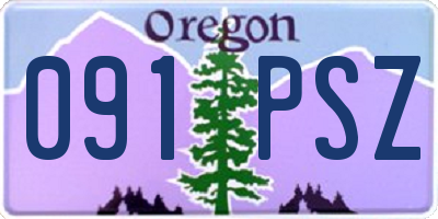 OR license plate 091PSZ