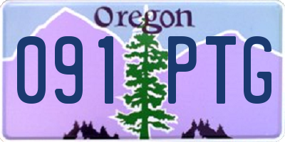 OR license plate 091PTG