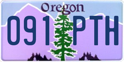OR license plate 091PTH