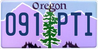 OR license plate 091PTI