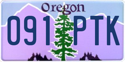 OR license plate 091PTK