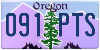 OR license plate 091PTS