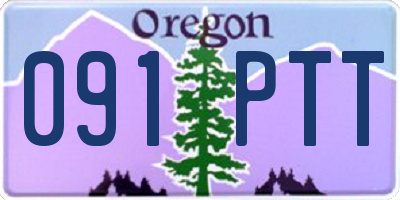 OR license plate 091PTT