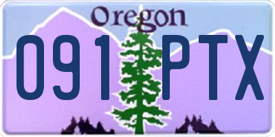 OR license plate 091PTX