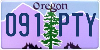 OR license plate 091PTY