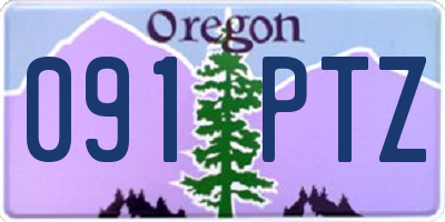 OR license plate 091PTZ