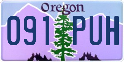 OR license plate 091PUH