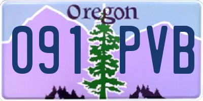 OR license plate 091PVB