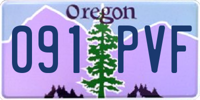 OR license plate 091PVF