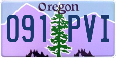 OR license plate 091PVI