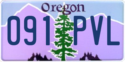 OR license plate 091PVL