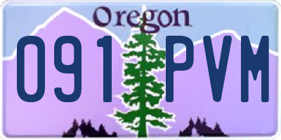 OR license plate 091PVM