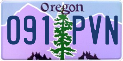 OR license plate 091PVN
