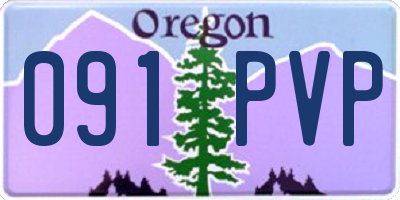 OR license plate 091PVP