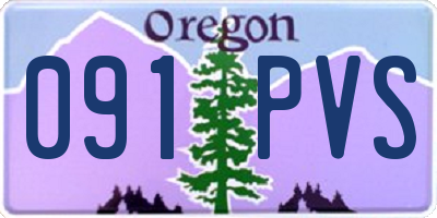 OR license plate 091PVS