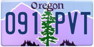 OR license plate 091PVT