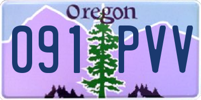 OR license plate 091PVV