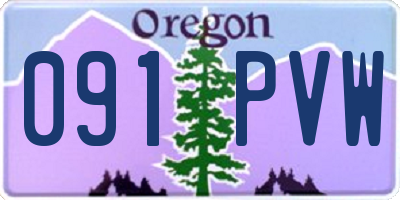 OR license plate 091PVW