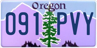 OR license plate 091PVY