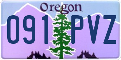 OR license plate 091PVZ