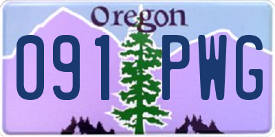 OR license plate 091PWG
