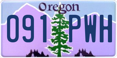 OR license plate 091PWH