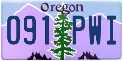 OR license plate 091PWI