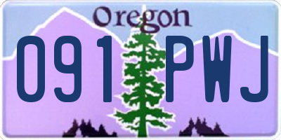 OR license plate 091PWJ