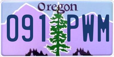 OR license plate 091PWM