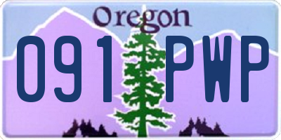 OR license plate 091PWP