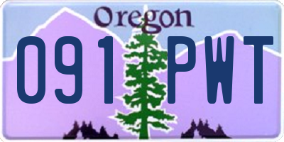 OR license plate 091PWT