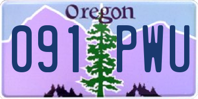 OR license plate 091PWU