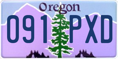 OR license plate 091PXD