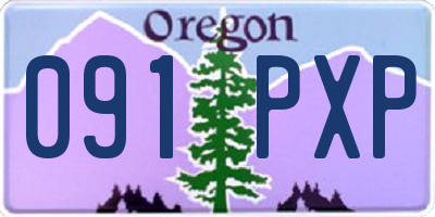 OR license plate 091PXP