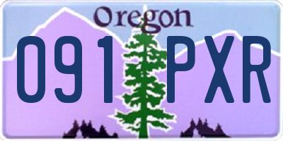 OR license plate 091PXR