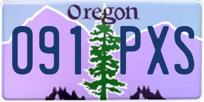 OR license plate 091PXS