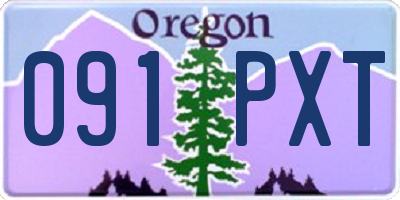 OR license plate 091PXT