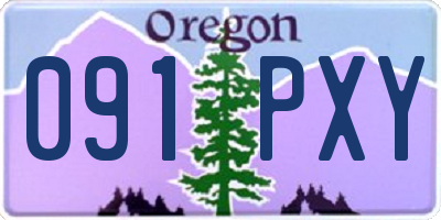 OR license plate 091PXY