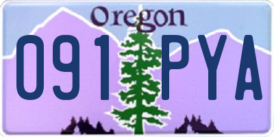 OR license plate 091PYA