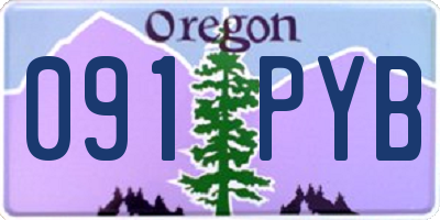 OR license plate 091PYB