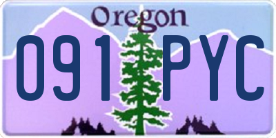 OR license plate 091PYC
