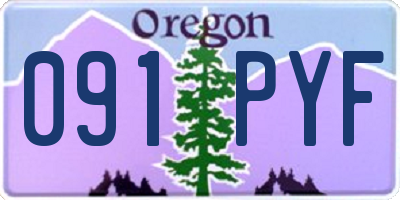 OR license plate 091PYF