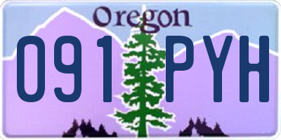 OR license plate 091PYH