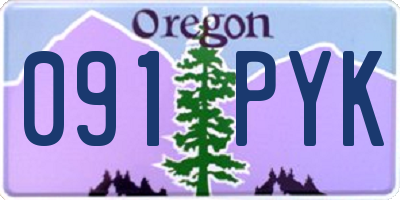 OR license plate 091PYK