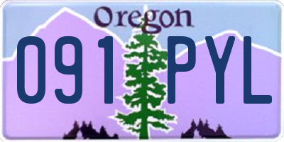 OR license plate 091PYL