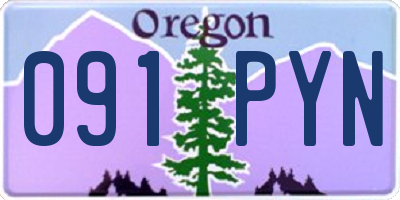 OR license plate 091PYN