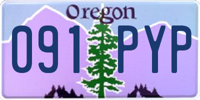 OR license plate 091PYP