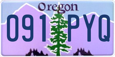 OR license plate 091PYQ