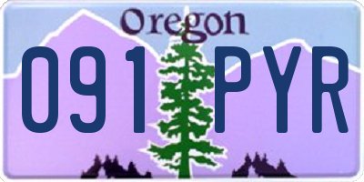 OR license plate 091PYR